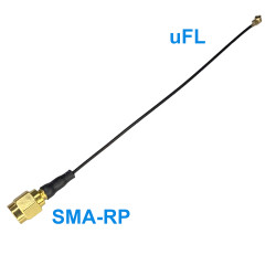 Pigtail uFL zástrčka zásuvka SMA-RP zástrčka RF1.13 10cm