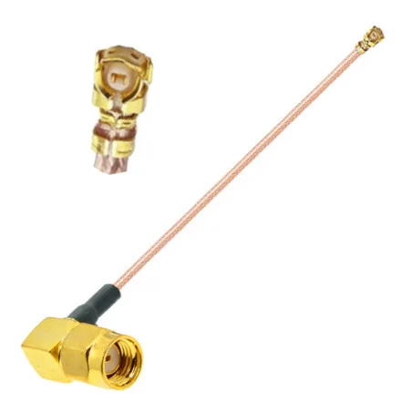 Pigtail uFL female SMA-RP ANGLE plug RG178 10cm