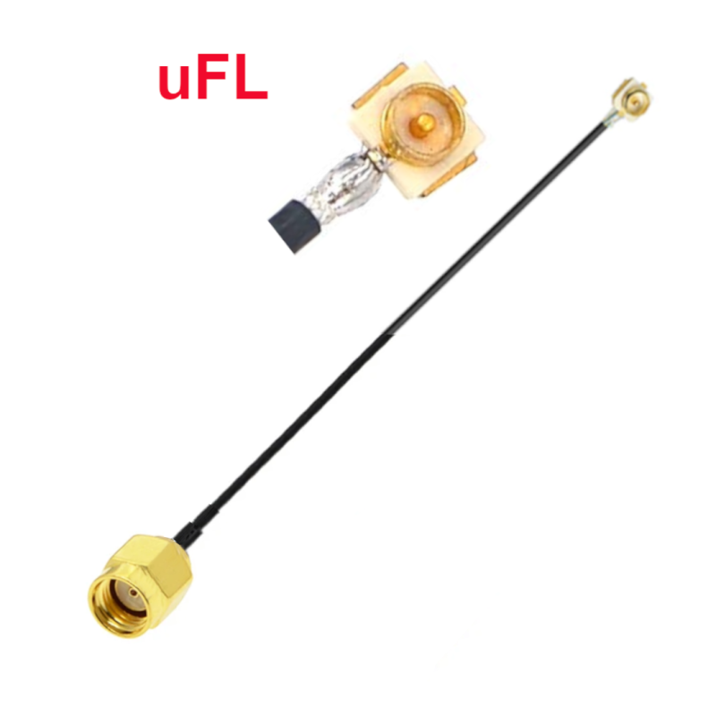 Pigtail uFL male PCB - RP SMA plug 30m