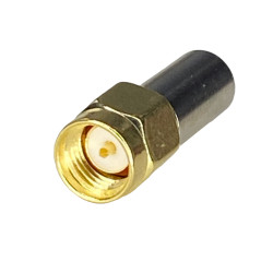 Conector, mufă SMA la cablu RG58, CLAMPAT