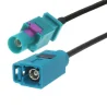 Pigtail FAKRA Z plug / FAKRA Z socket RG174 2m