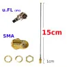 Pigtail uFL IPEX IPX - SMA socket RF1.13 15cm