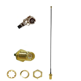 Pigtail uFL wtyk żeński RP SMA gniazdo RF1.13 50cm