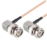 Pigtail BNC angled plug-BNC angled plug RG316 2m