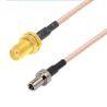 Kabel antenowy TS9 wtyk PROSTY-SMA gniazdo 15cm 