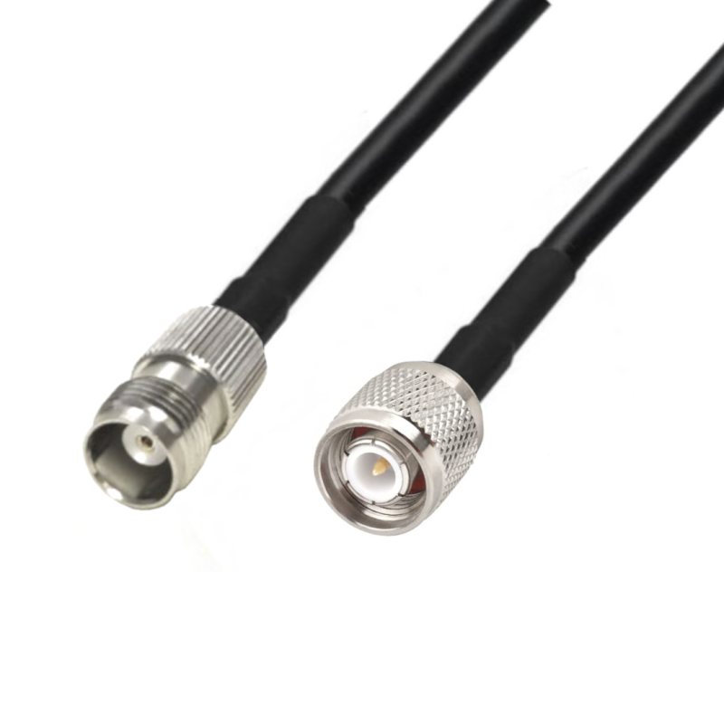 Antenna cable TNC socket / TNC plug RG58 1m