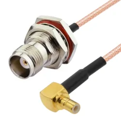 Pigtail SMB ANGLE plug / TNC socket BHRG316 30cm