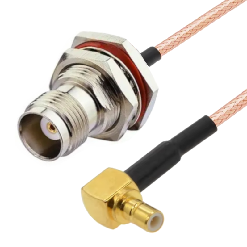 Pigtail SMB ANGLE plug / TNC socket BHRG316 50cm