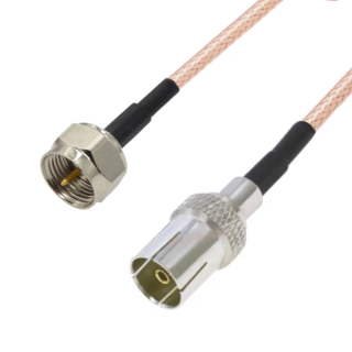 Pigtail F wtyk / IEC  gniazdo RG179 75om 4m