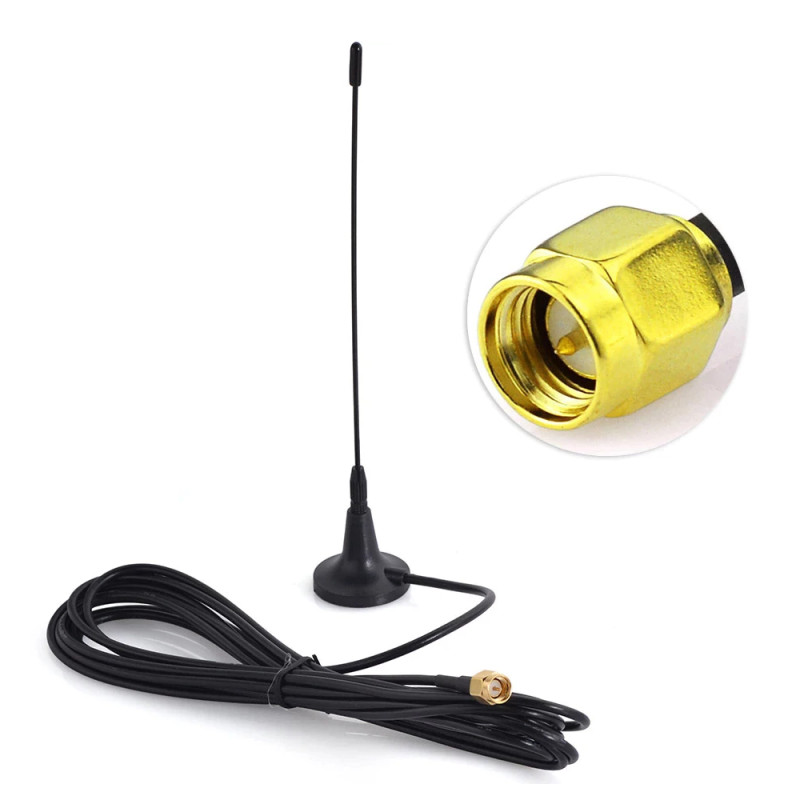 Antenna 433Mhz 3dBi magnetic SMA plug L23