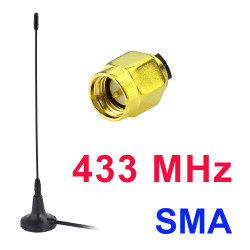 Antena 433Mhz 3dBi magnetyczna wtyk SMA L23