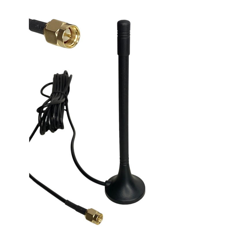 GSM 3G LTE 2dBi vertical MAGNET antenna SMA plug X16