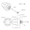 Antena WiFi 2.4GHz DOOKÓLNA SMA 2,5dBi X23