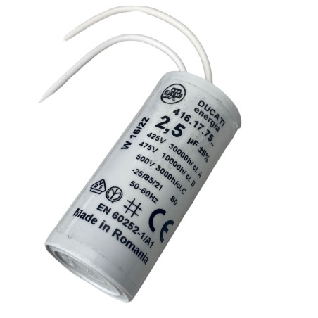 Motor capacitor 2,5uf 450V VERY SMALL kab