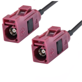 Pigtail FAKRA D gniazdo / FAKRA D gniazdo RG174 2m