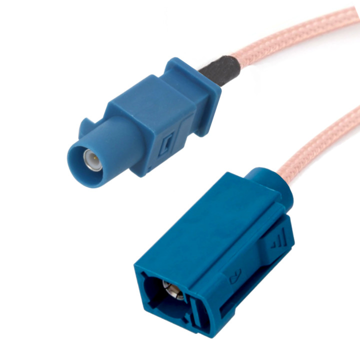 Pigtail FAKRA Z wtyk / FAKRA Z gniazdo RG316 6m