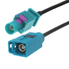 Pigtail FAKRA Z plug / FAKRA Z socket RG174 1m