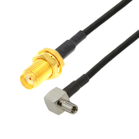 Anténní kabel TS9 zástrčka / SMA zásuvka RG174 2m v1