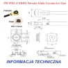 Priză coadă MHF4-IPX4 / mufă MHF4-IPX4 10cm