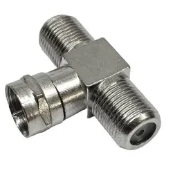 T-piece F socket / F socket / F plug