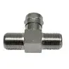 T-piece F socket / F socket / F plug
