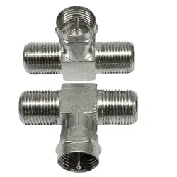 T-piece F socket / F socket / F plug