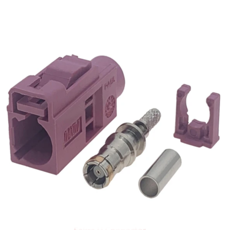 FAKRA cable socket RG316 CODE-H STRAIGHT