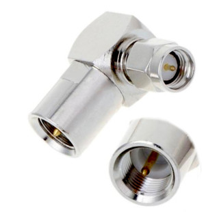 Adapter FME wtyk / SMA wtyk kątowy