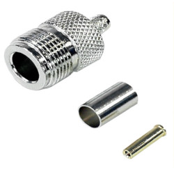 N socket connector for H155 cable, crimped