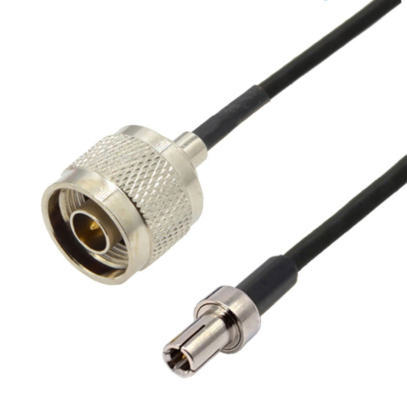 Pigtail TS9 plug / N plug RG174 1m