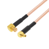 Pigtail MCX plug ANGLED / MMCX plug ANGLED RG316 30cm