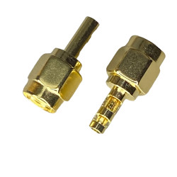 SMA plug connector for RF0.81 / RF1.13 cable