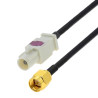 Pigtail FAKRA B plug / SMA plug RG174 1m