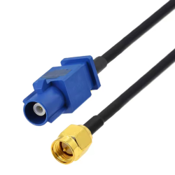 Pigtail FAKRA C plug / SMA plug RG174 20cm