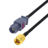 Pigtail FAKRA G plug / SMA plug RG174 20cm