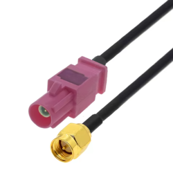 Pigtail FAKRA H plug / SMA plug RG174 20cm