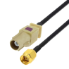 Pigtail FAKRA I plug / SMA plug RG174 1m