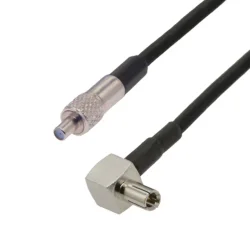 Pigtail TS9 wtyk KĄTOWY / TS9 gniazdo RG174 20cm 