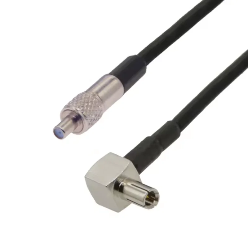 Pigtail TS9 wtyk KĄTOWY / TS9 gniazdo RG174 4m 