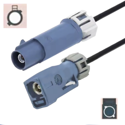 Kabel FAKRA A gniazdo wtyk WATERPROOF RG174 1m