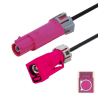 Kabel FAKRA A gniazdo wtyk WATERPROOF RG174 1m