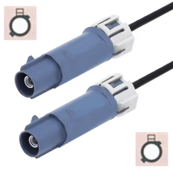 Kabel FAKRA A wtyk wtyk WATERPROOF RG174 7m