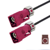 Kabel FAKRA D gniazdo gniazdo WATERPROOF RG174 1m