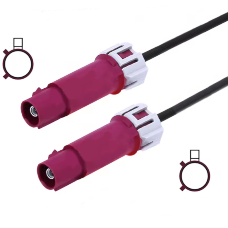 Kabel FAKRA D wtyk wtyk WATERPROOF RG174 8m