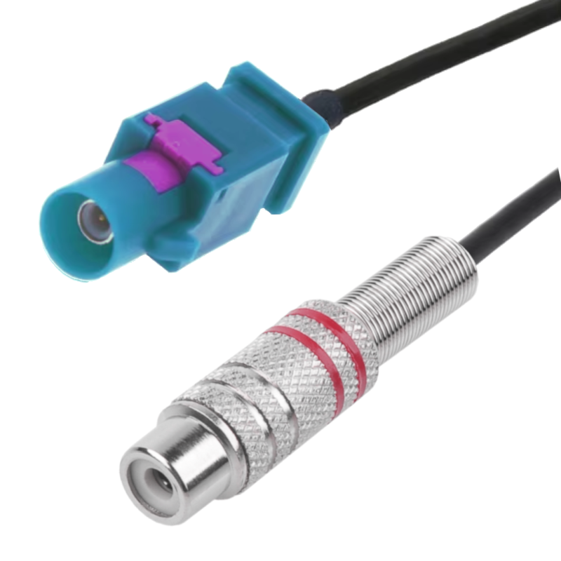 Adapter FAKRA Code-Z wtyk na RCA gniazdo 20cm