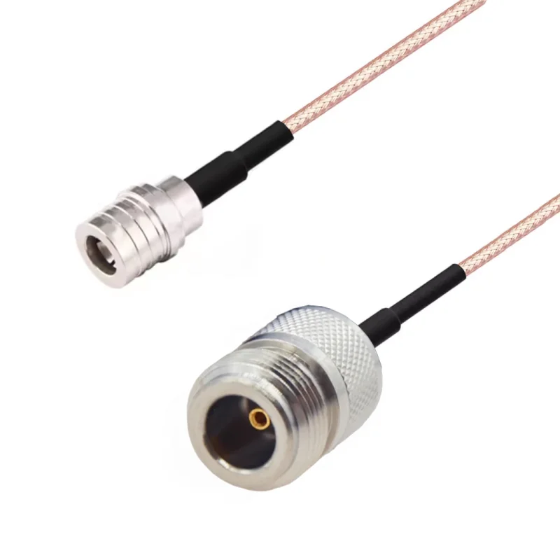 Pigtail QMA wtyk PROSTY / N gniazdo RG316 1m