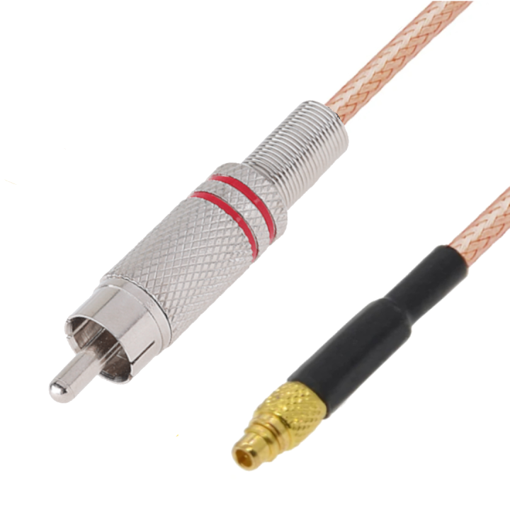 Pigtail MMCX wtyk  PROSTY- RCA wtyk RG316 50cm