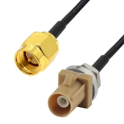 Pigtail FAKRA I BHF/SMA plug RF1.37 socket 50cm