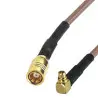 Pigtail MMCX wtyk - SMB gniazdo RG316 60cm