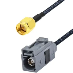 Pigtail FAKRA G gniazdo / SMA wtyk RG174 20cm